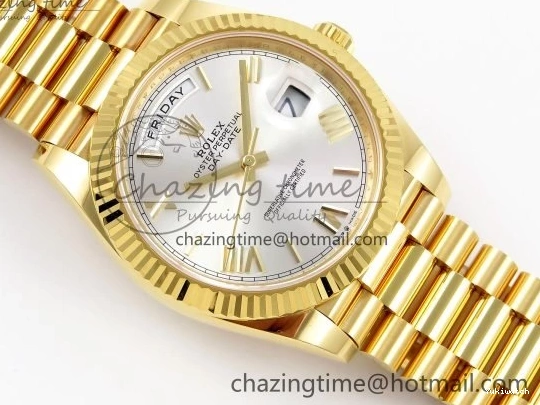 Day on 228238 ARF VR3255 Silver President Bracelet 40 YG Dial Edition Date 1:1 Best Roman 0406